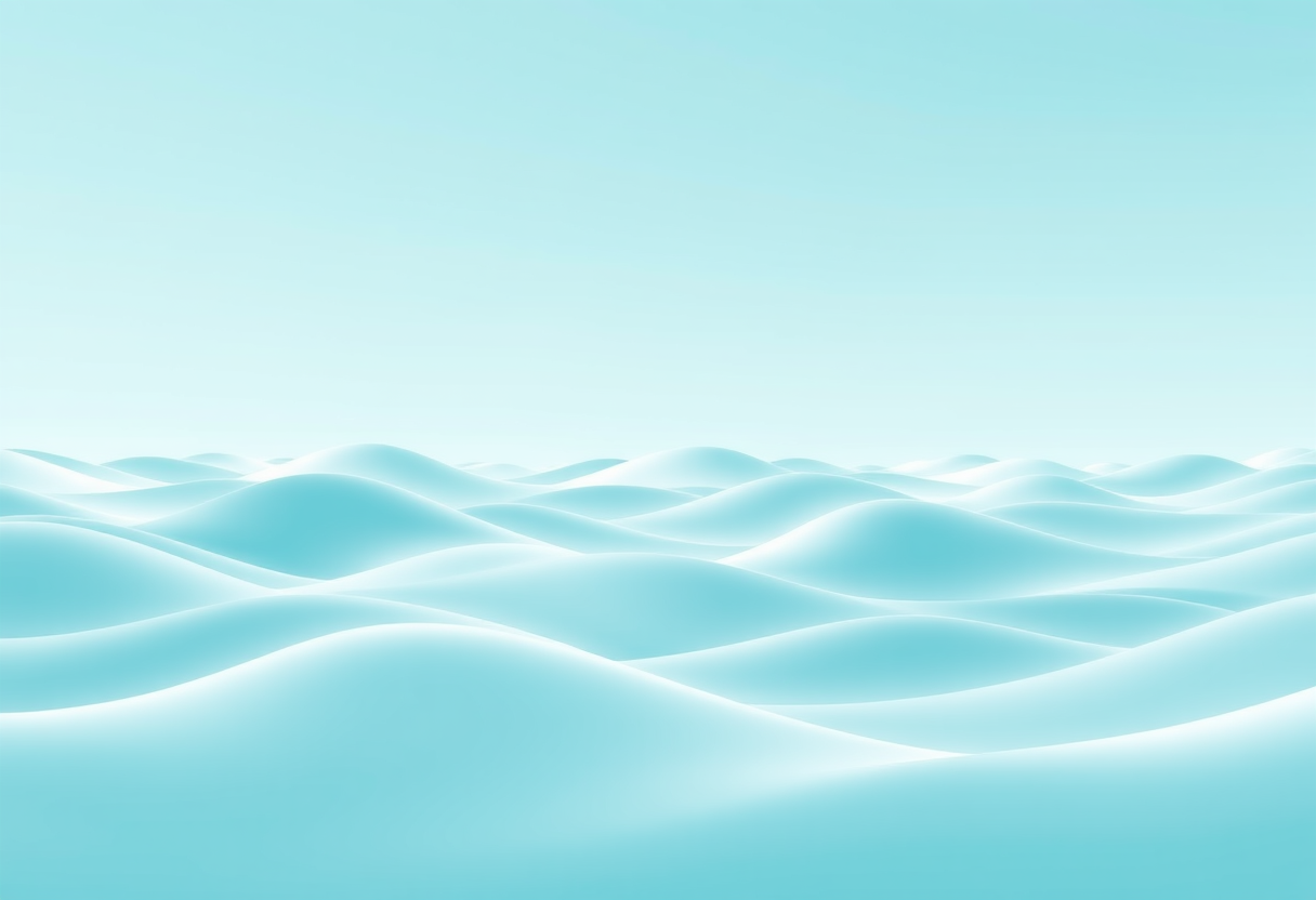 Soft geometric waves glow in vast landscape showing strategy for big puzzles with style.