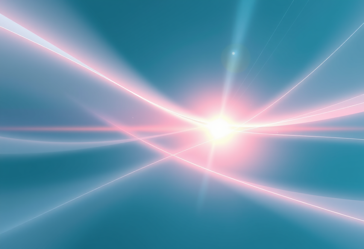 Ethical light beam join geometric shape show logical link for global phenomenon.