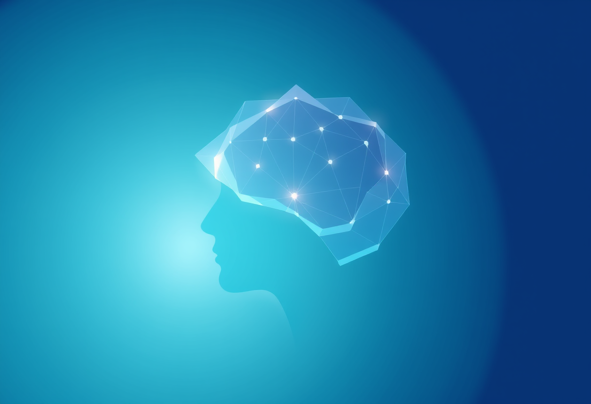 Soft glowing shapes vanish inside calm mind showing peace and clear thinking for your blog post